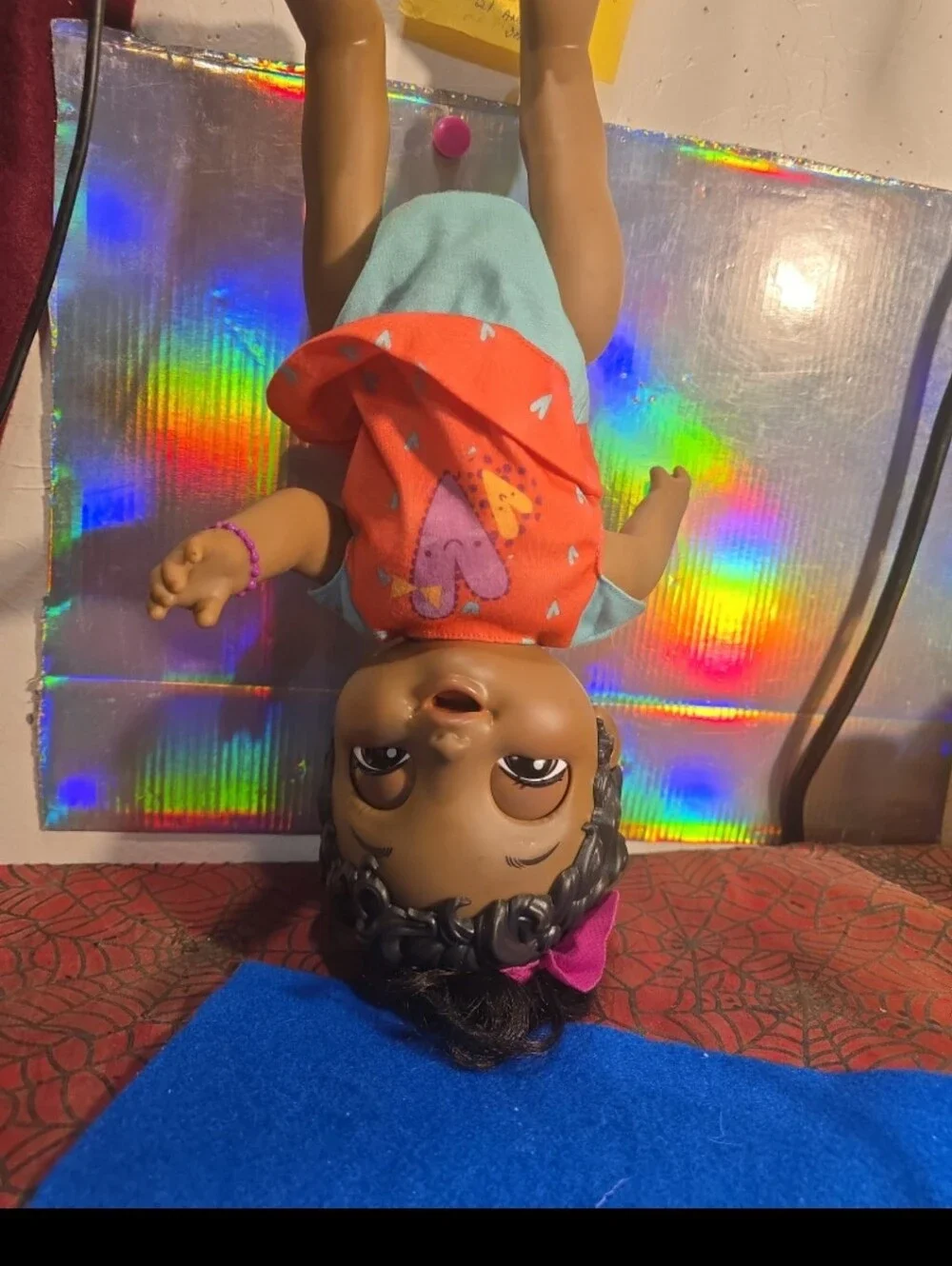 071326 Baby Alive BABY GROWS UP Lovely Rosie African American Doll Talking 14